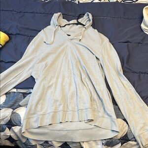 Women's Light Gray Hoodie Top